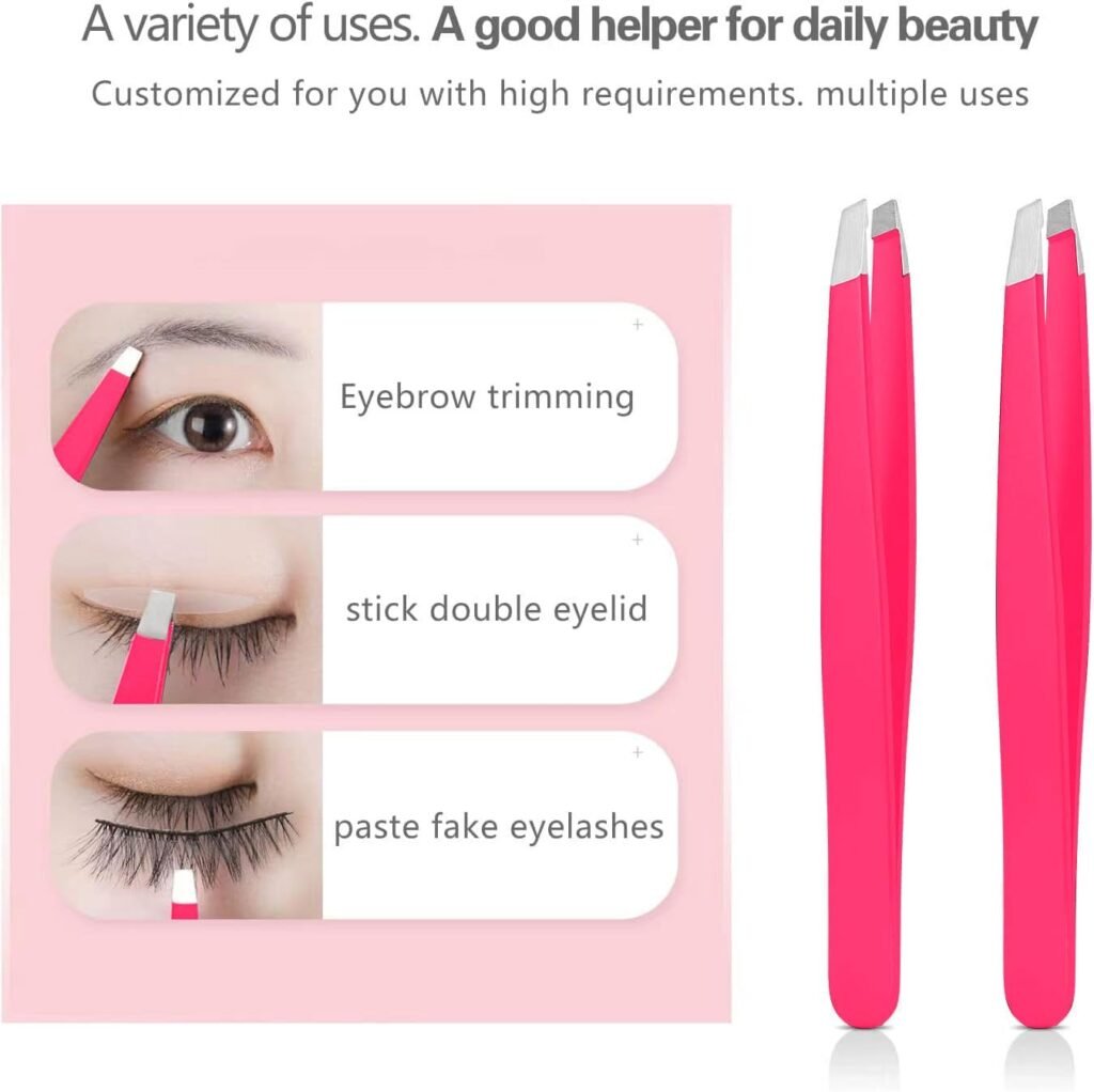 Best Precision Tweezers Set for Eyebrows (2026) - Pink 4-in-1 Kit Tested 1000191621