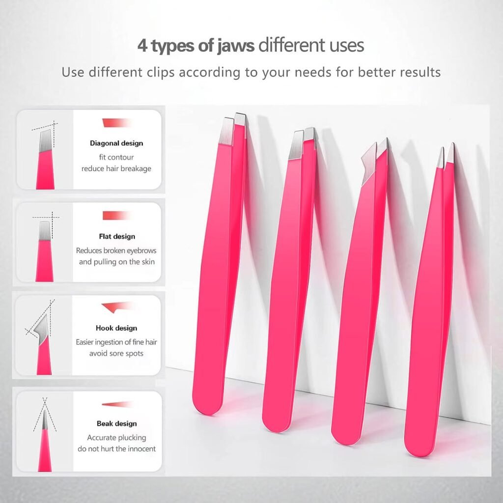 Best Precision Tweezers Set for Eyebrows (2026) - Pink 4-in-1 Kit Tested 619avyzafnl. ac sl1500